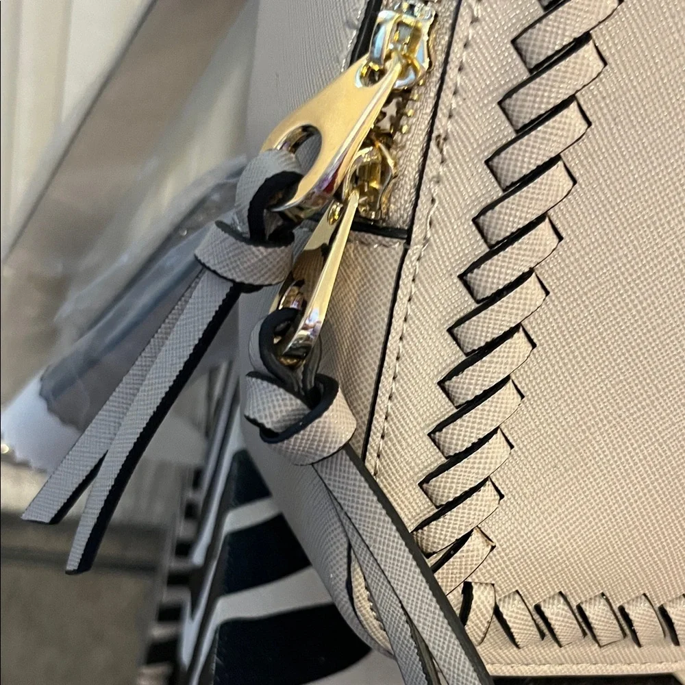 Calpak Cream Backpack with Braided Detail - Picture 5 of 16